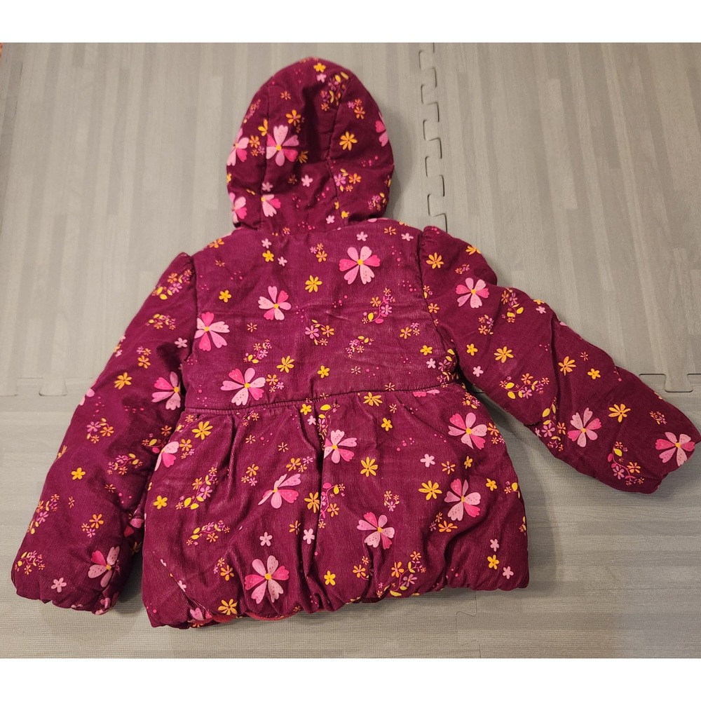 Disney Store Rapunzel Tangled Girls  Corduroy Puffer Jacket Coat Size 5/6 Juila